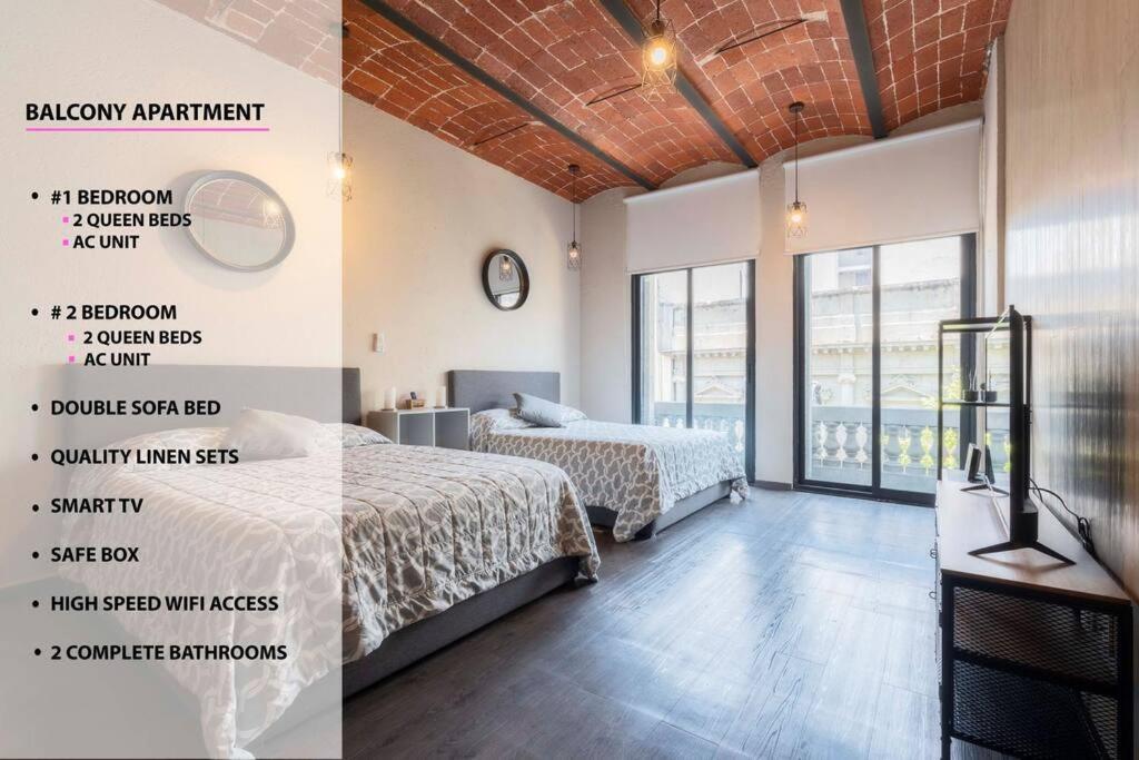 205 Zocalo Cathedral 2bdrmb 2bath Fits 10 Ac * Mexico City